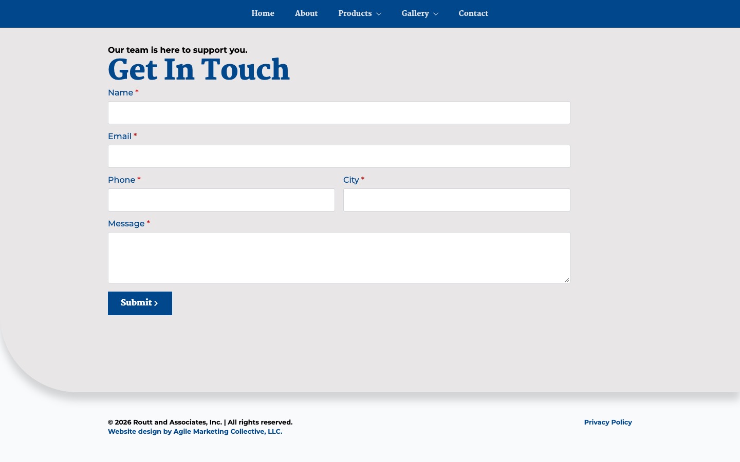 The current homepage
